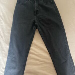 Zara Dark Gray Straight Jeans
